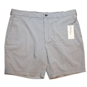 Waltwr Hagen Seer Sucker Grey Stripe Golf Shorts 42 NWT